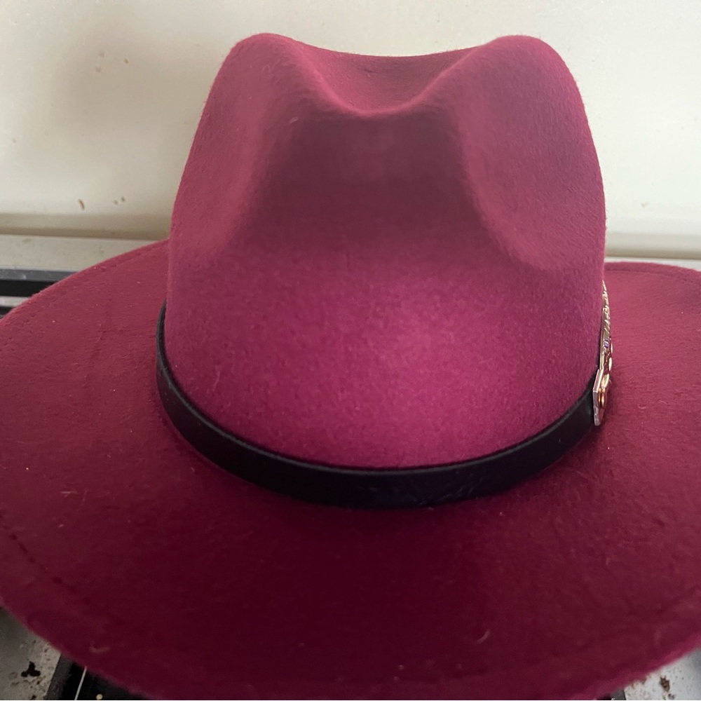 Elegant Burgundy Women's Hat